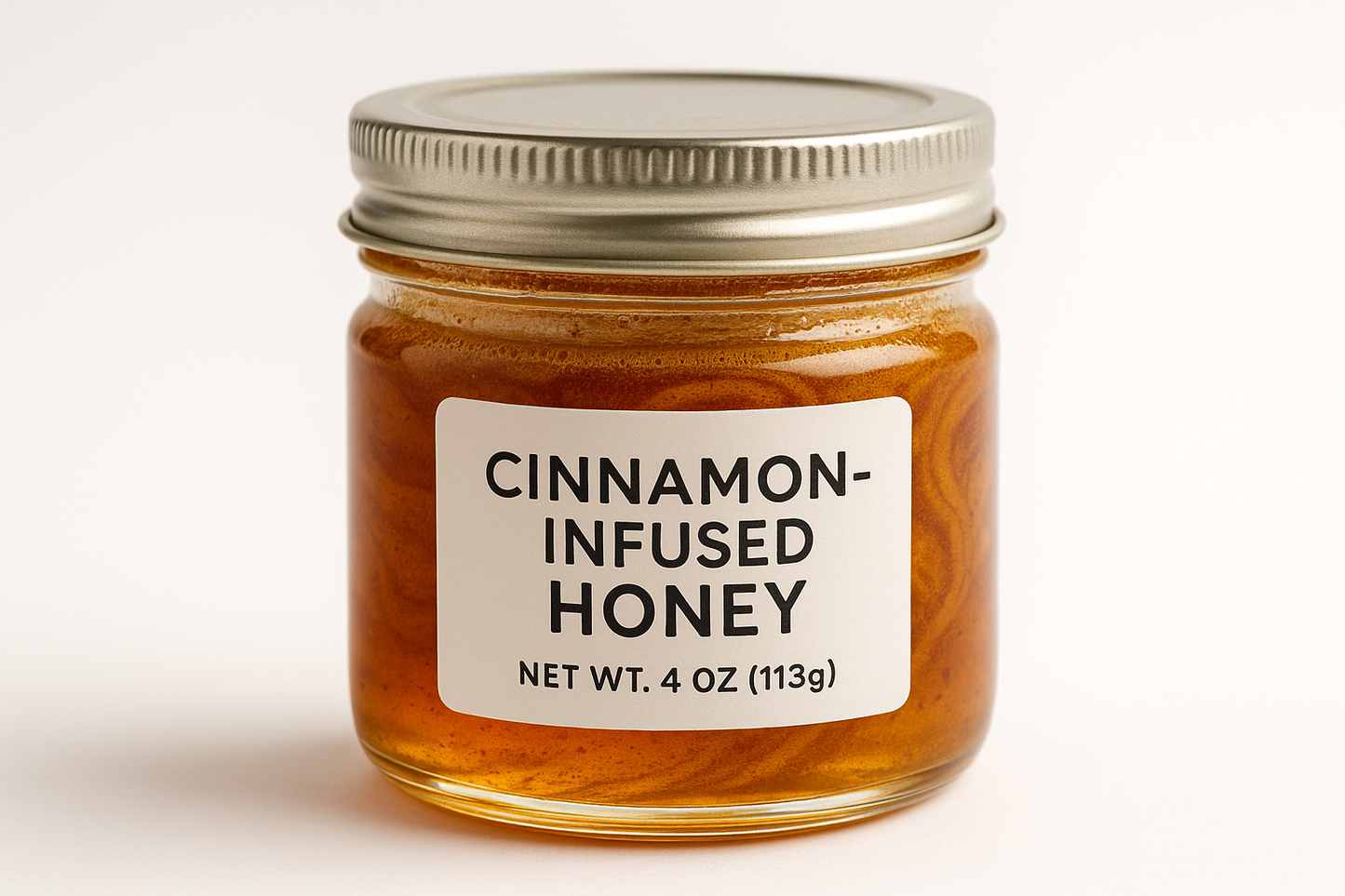 cinnamon honey in 4oz jar